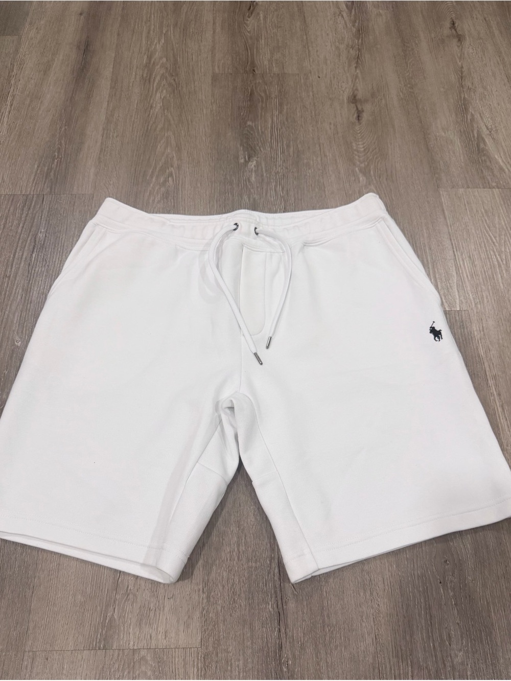 Ralph Lauren White Men's Drawstring Athletic Shorts